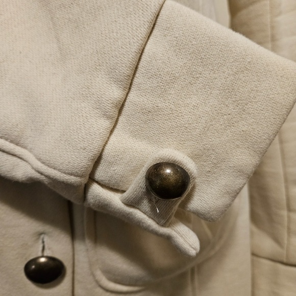 Anthropologie Knitted Dove Bow For Me Cream Coat in Medium - Picture 4 of 7